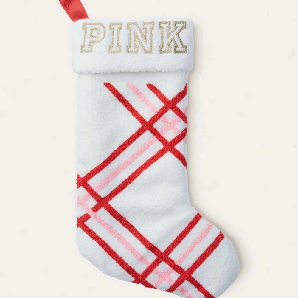 VICTORIAS SECRET PINK COLLECTION CHRISTMAS STOCKING: NEW WITH TAGS